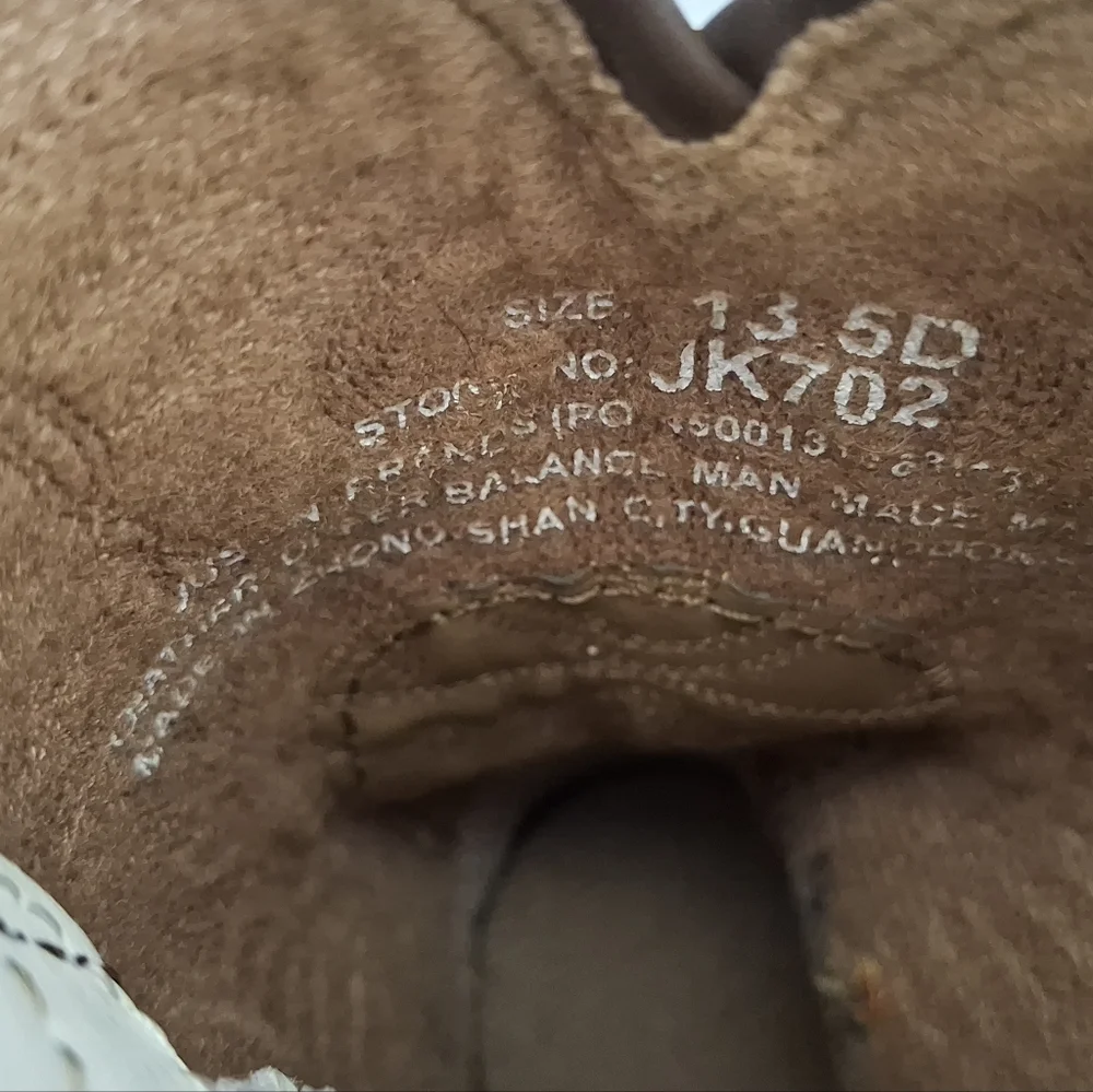 Justin Kids White and Brown Boots Size 13.5.
